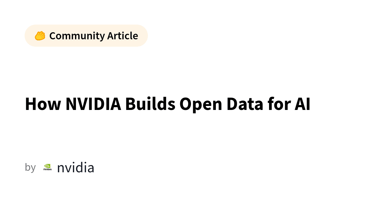 엔비디아(NVIDIA) 오픈 데이터 전략과 엣지 AI 에이전트 — 로컬 프라이빗 AI 시대의 개막