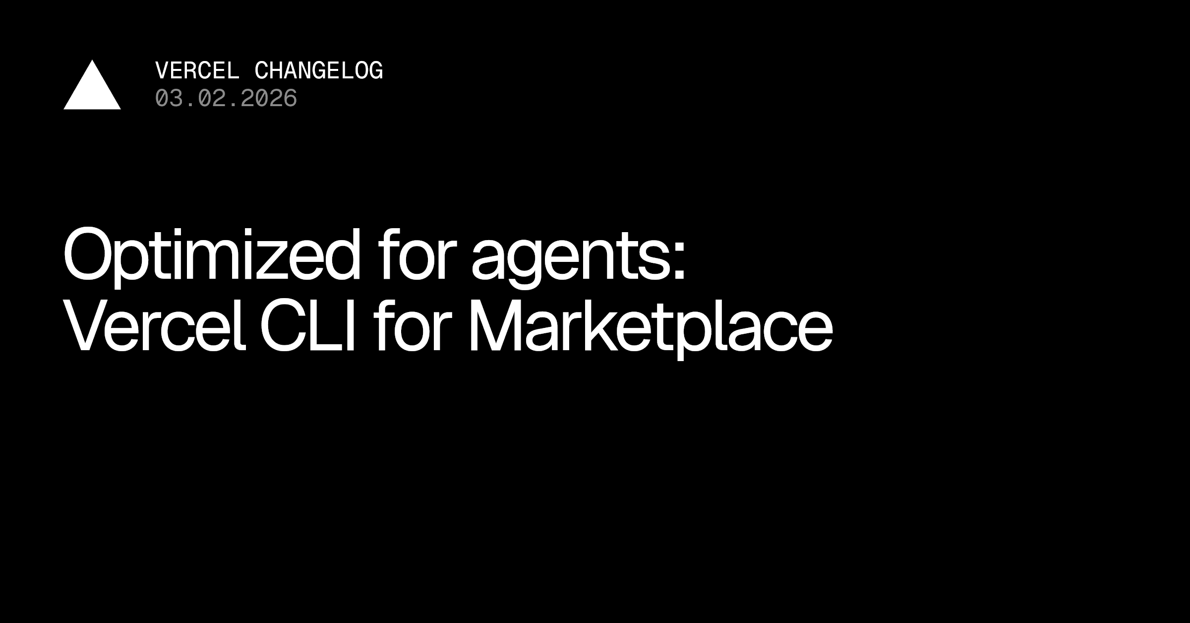 Vercel CLI 업데이트: AI 에이전트의 인프라 자동 통합과 바이브코딩 최적화